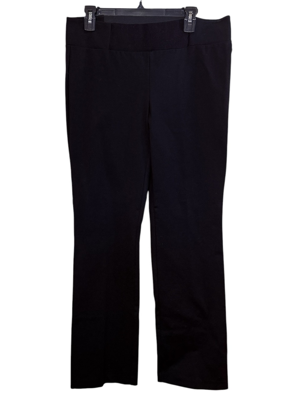 Eileen Fisher Women’s Black Boot-Cut Pull-On Classic Lagenlook Pants sz XL